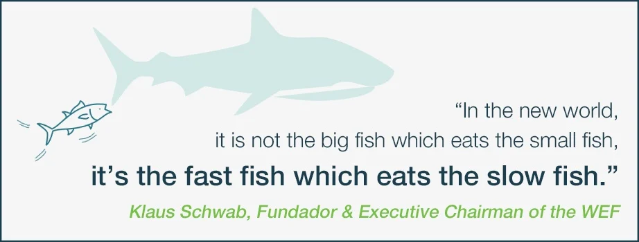 Business agility concept: fast companies outperform slow ones in digital era.